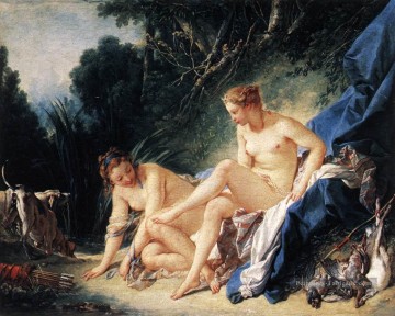  rococo Peintre - Diana se reposant après son bain François Boucher classique rococo